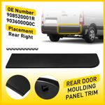 Rear Right Door Moulding Panel Trim Set Fit Renault Master Vauxhall Movano 10-21