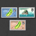 ANTIGUA 1969 :  Centenary Redonda, Phosphate Industry Set; Map [MNH] [SG249/251]