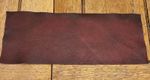 OxBlood Red classic chesterfield rub off leather 14"x5.5" offcut 1.1mm  patch 