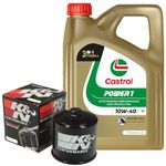 HONDA ADV 350 N Castrol Power 1 10W40 Oil & Filter Service Kit