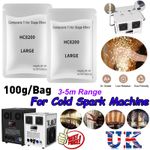 Cold Spark Machine Ti Powder 100g Bag 3-5M Range Stage Effect Outdoor/Indoor