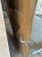 Single Wooden Garage Door 2140mm X1090mm with Handle Garage Door