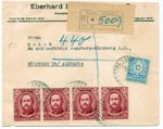 Paraguay 1950 mixed franking - Marshal President Michel no. 627 + 6666