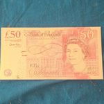 Bank of England £50 Note 1994 Elizabeth II O'Brien Series Uncirculated