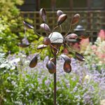 Gemini Solar Powered Light Up Garden Wind Spinner Windmill LED Colour Changing