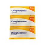 3x Chlorphenamine Maleate 4mg Tablets 28 | Hives HayFever Eczema BRANDS MAY VARY