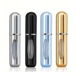 4PCS Perfume Atomizer 5ml Mini Spray Bottle Refillable Travel Portable