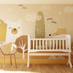 Superfresco Easy Scandi Animals Rust Print To Order Fixed Size Mural |