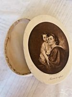 1910s French Baptism Box, Keepsake Candy Bon Bon Chocolate, Antique Christianity