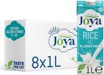 Joya No Added Sugar Plant-Based Vegan Rice Drink With Calcium 1ltr x 8 Packs