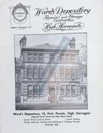 WARD'S DEPOSITORY High Harrogate Removal/Storage Leaflet Old Pictures Harrogate