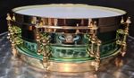 Ludwig 14x3.7" Inch Snare Drum Carl Palmer Brass Brass Piccolo LW0414CPDIR