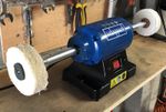Motocross  Bench Polisher + Polishing Kit - Compounds Mops Scotchbrite wheel
