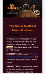 The traitors live experience tickets
