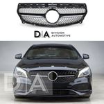 FOR MERCEDES CLA W117 GLOSS BLACK DIAMOND STYLE FRONT GRILLE GRILL AMG 2013-2019