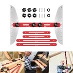 11-60inch Adjustable Length Stair Tread Measuring Jig for Stairs Risers Shelf