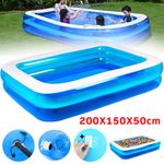 7ft Prompt Set Inflatable Paddling Pool Swimming Pool Family Fun Outdoor Party