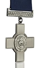 Full Size Replica George Cross Medal & Ribbon. Gallantry/Heroism Civil/Military