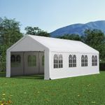 6/8M Heavy Duty Gazebo Marquee Canopy Outdoor Garden Patio Wedding Party Tent UK