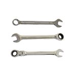 US PRO BERGEN METRIC COMBINATION SPANNER RATCHET FLEXI END SPANNERS 6mm - 32mm
