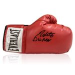 Roberto Duran Signed Red Boxing Glove