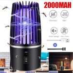 Mosquito Killer Lamp Electric Rechargeable Zapper Bug Fly Insect Trap UV Light