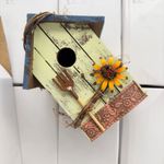 Hand-Painted Wooden Bird Box – Multiple Colour Options – Unique Design – Garden