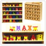 Children's Room Decoration Personalised wooden name train set