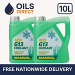 MANNOL Coolant G13 Antifreeze 4213 Hybrid Organic Acid Tech Protection 5L x2