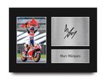 Marc Marquez Signed Honda MOTO GP Gift Printed Picture to MotoGP Racing Fans