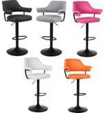 PLUSH PALOMA  BAR STOOL GAS LIFT, BREAKFAST KITCHEN BAR ETC, PADDED ARMS & BACK