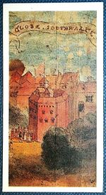 WILLIAM SHAKESPEARE  GLOBE THEATRE  London   Illustrated Card  LE29MS