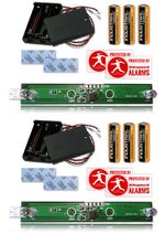 Dummy Alarm Box Twin Flashing LED KIT Inc Batteries 4 Yr Life 2 Pack RRP £37.99 