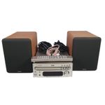 Denon RCD-M35DAB DAB FM Radio CD Player Hi-Fi SC-M73 Speakers & Remote (Tested)