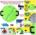 Foam Snow Sled for Kids Super Lightweight Sledge Toboggan PE Core & Slick Bottom