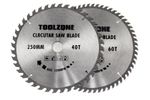 Circular Saw Blades 250mm 10" 40T & 60T TCT Saw Disc Blades 30mm bore