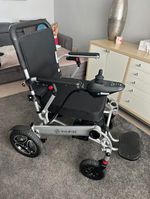 Livewell InstaFold Foldable Electric Power Wheelchair w/ Joystick, Black
