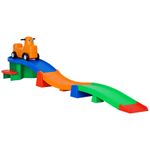 AIYAPLAY 3(m) 4 Pieces Up and Down Kids Rollercoaster, for Ages 2-5 Years