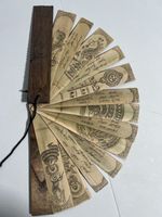 Antique Talapatra Buddhist Palm Leaf Manuscript WoodenCovers Asian Religious Art