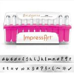 ImpressArt Standard Bridgette 3 mm Alphabet lower Case Letter Metal Stamp Set