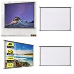 40/60/72" 4:3 16:9 Pull Down Projector Screen Wall Mounted Projection Screen