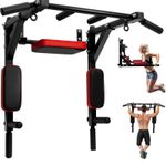 Pull Up Bar Wall Mounted Chin Up H-Duty Power Tower Dip Station Multifunctional