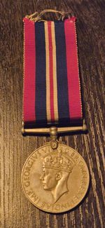 King George IV 1939-1945 World War 2 Medal