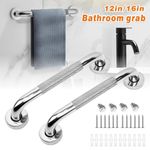 Anti Slip Safety Grab Bar Handle Chrome Stainless Steel Bath Shower Hand Rail