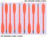 Crossbow Bolts SET OF 10 Steel Tipped Nylon Shafts For 50-80lb Pistol Bows NEW O