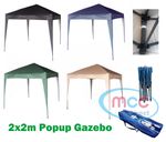 Mcc® 2x2m Pop-up Gazebo Waterproof Outdoor Garden Marquee Canopy NS