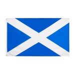 Scotland Flag 5FTX3FT St Andrew's Cross Flag 150cm x 90cm Brass Eyelets