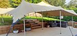 STRETCH TENT (HIRE ONLY) 6x9 50 Capacity  (Listed price is deposit)