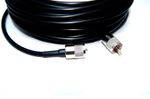 Mini8 Low loss 50 Ohm coax cable RG8x 20m with 2 PL259 CB or ham radio