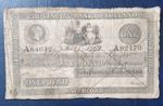 Rare PROVINCIAL BANK OF IRELAND £1 one 1862 GENUINE NOTE Queen Victoria Waterfor